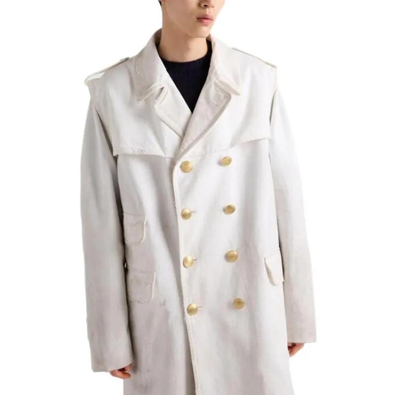 PRADA Trench Coats Men White-3