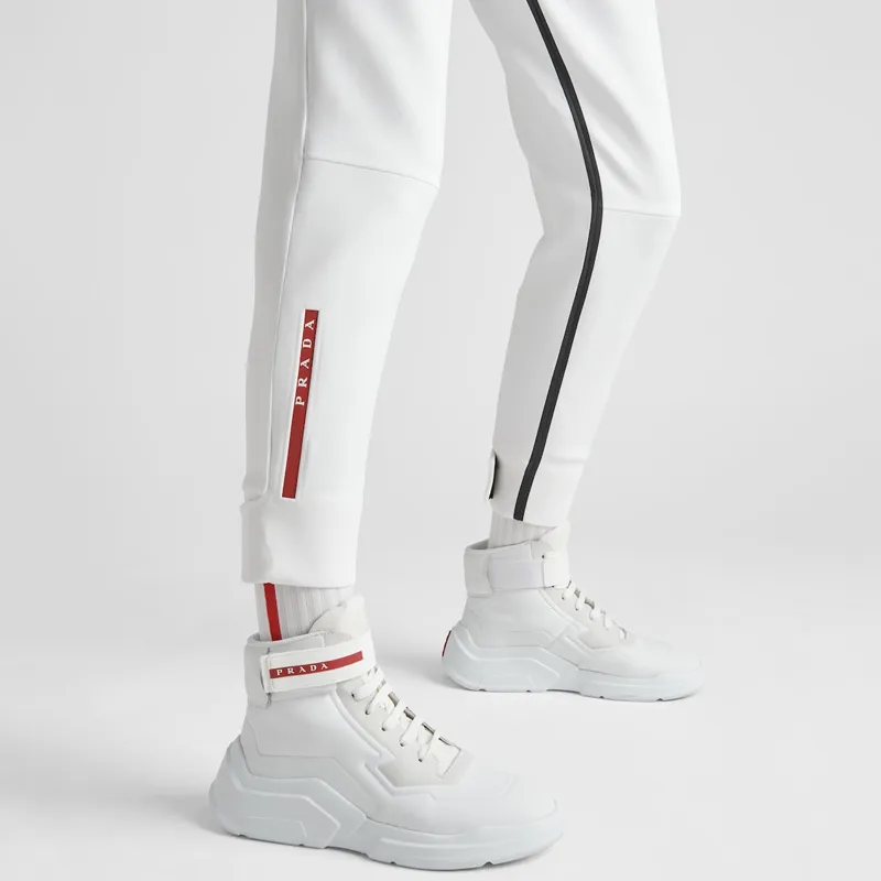 PRADA SS23 Knitted Sweatpants Women's White-5