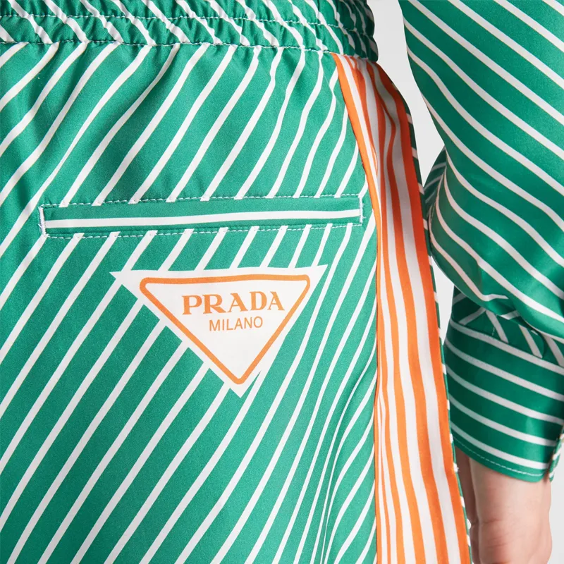PRADA SS22 Casual Shorts Men's Green-4