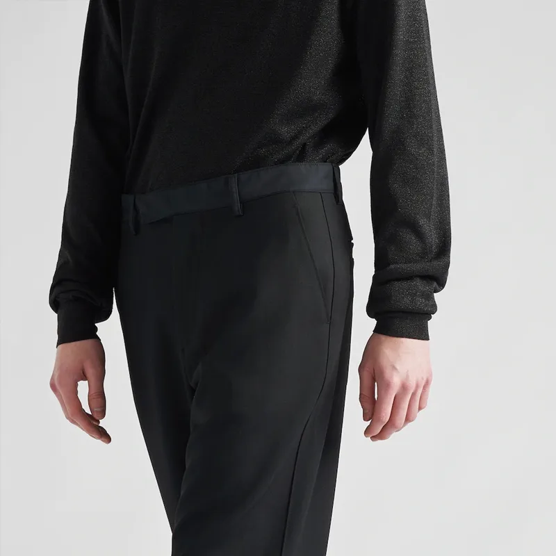 PRADA SS22 Suit Trouser Men's Black-1