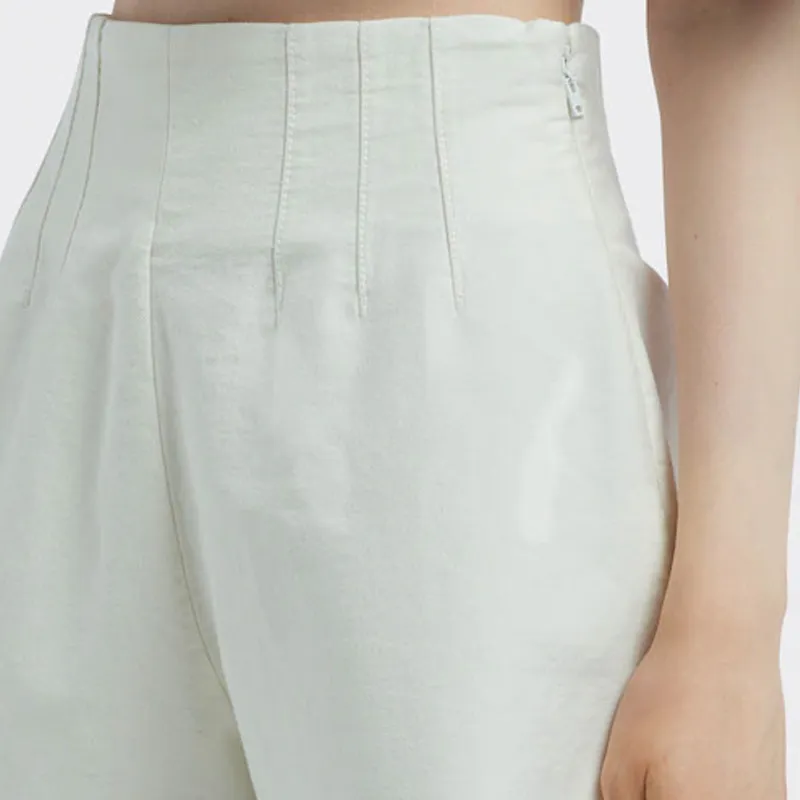 PRADA SS22 Denim Shorts Women's White-4