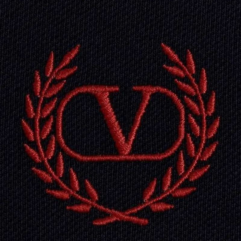 Valentino Logo Embroidered Short Sleeved Polo Shirt-6