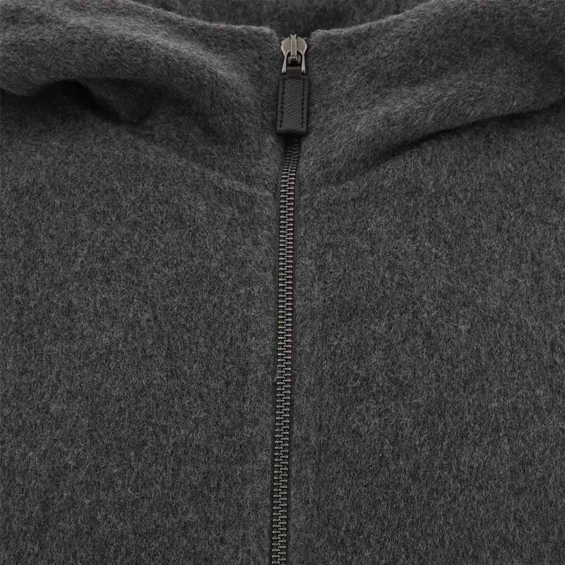 PRADA Wool Hoodie Jacket-5