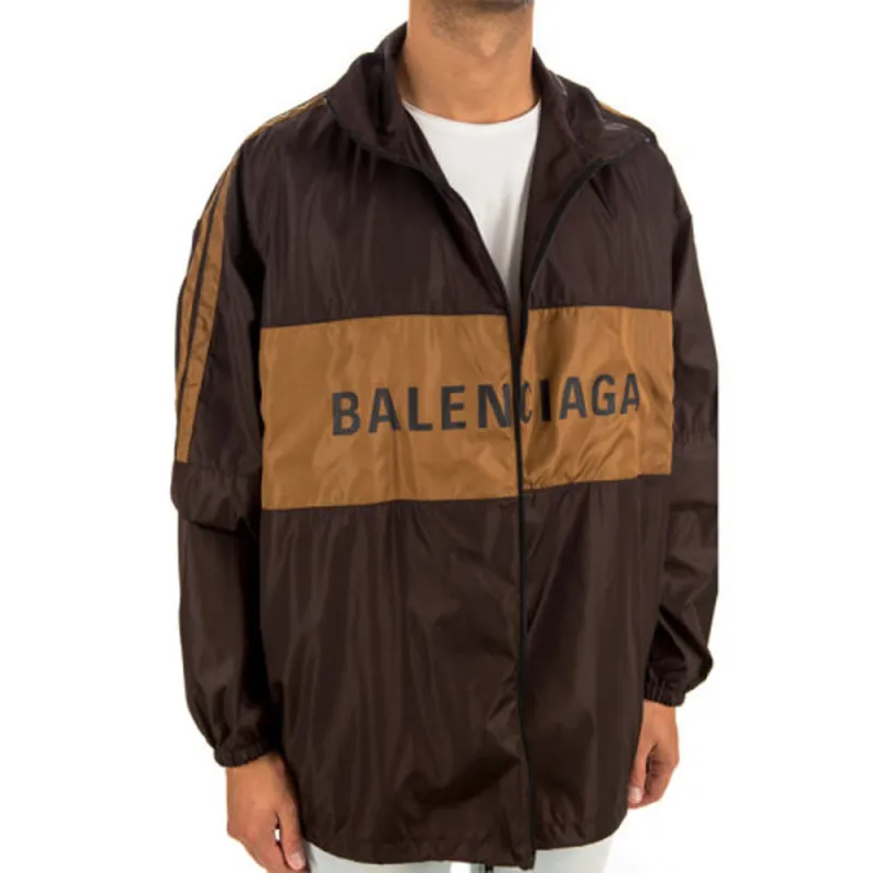 Balenciaga Jackets Men Brown-4