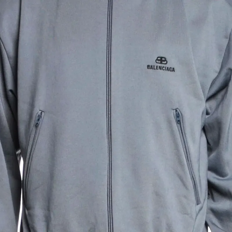 Balenciaga Jackets Men Gray-4