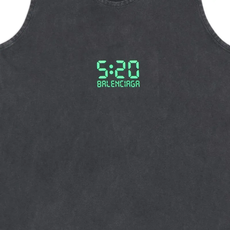 Balenciaga 520 SS22 Tank Top Men's Black-4