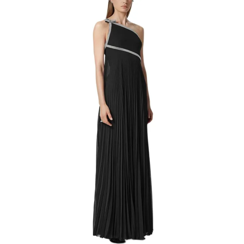 VERSACE One shoulder Crystal embellished Gown-3