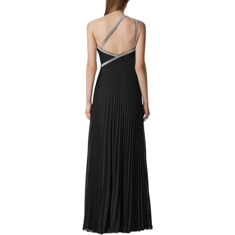 VERSACE One shoulder Crystal embellished Gown-2