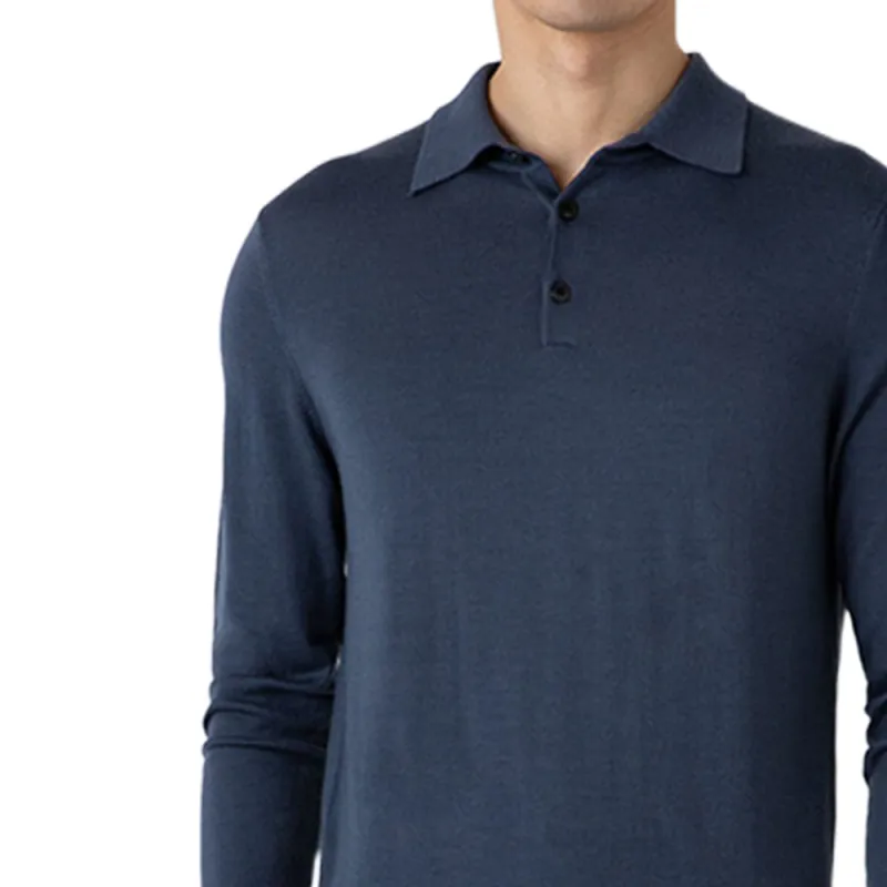 SUNSPEL FW23 Polo Shirt Men's Gentleman Blue-1