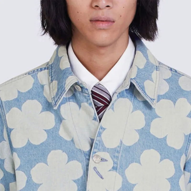 KENZO Printed Worwkear Denim Jacket-3
