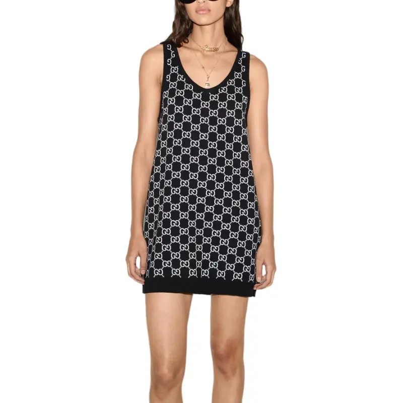GUCCI Gg Jacquard Mini Dress-2