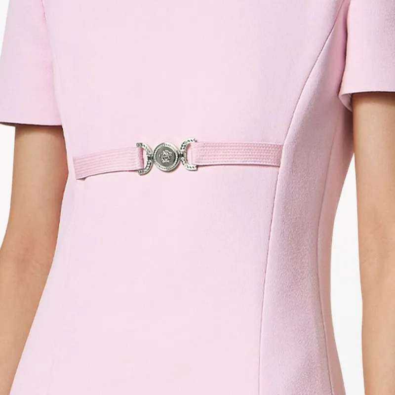 VERSACE Short Sleeved Crewneck Mini Dress-5
