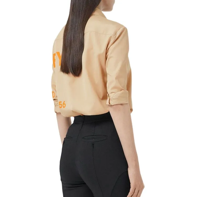 Burberry Shirts Women's Light Orange-2