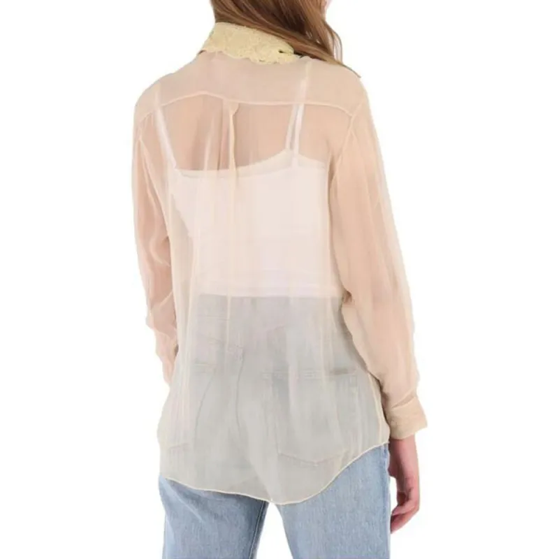 Burberry Shirts Women's Peach Pink-1