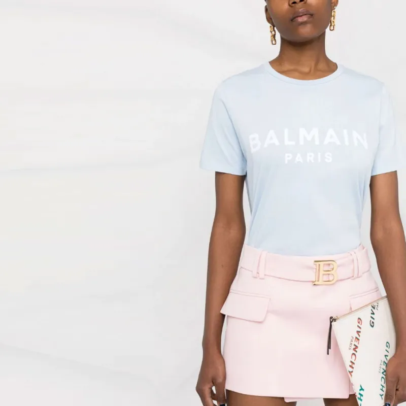 BALMAIN FW21 Skirt Women's Pink-4