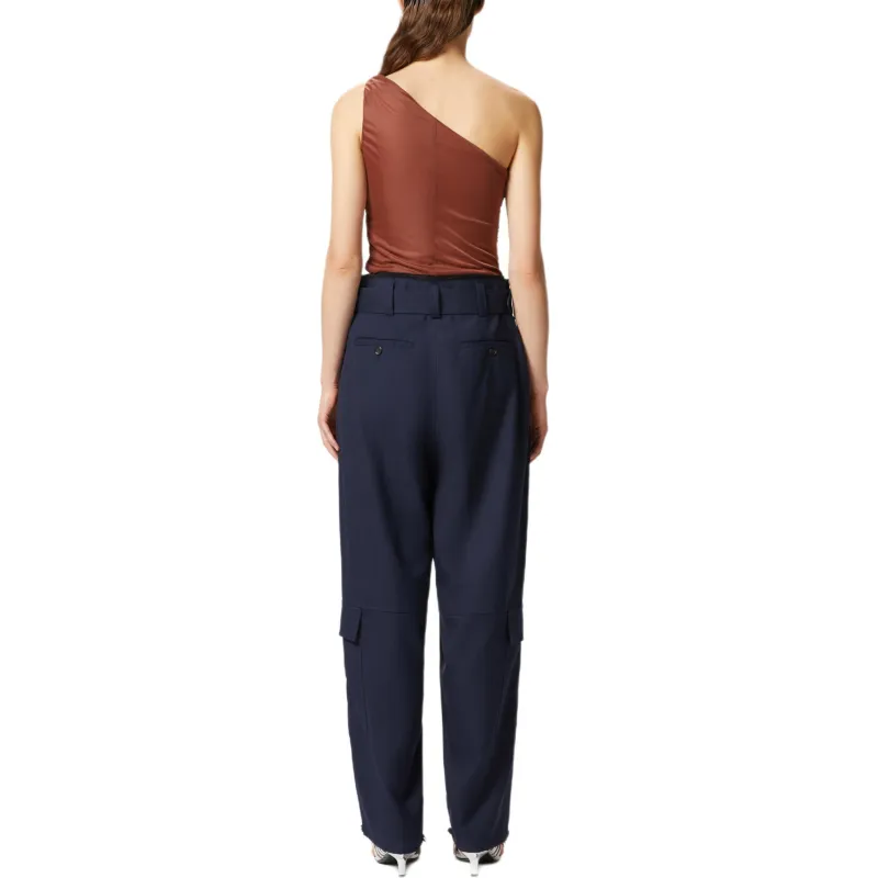 PINKO One Shoulder Tulle Top-3