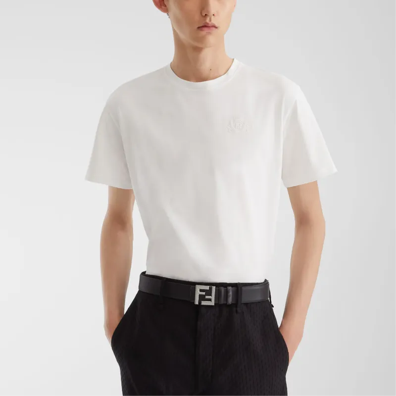 FENDI T Shirts Men White-2