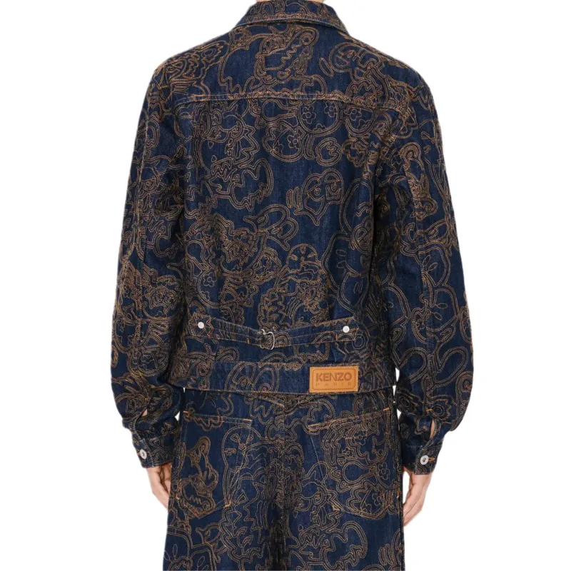 KENZO By Verdy Embroidered Trucker Jacket-4