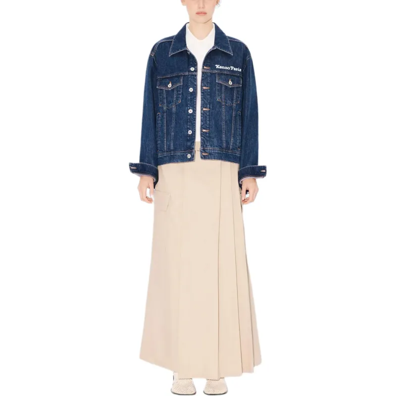 KENZO Cargo Long Ripstop Skirt-2