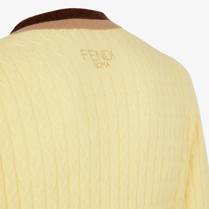 FENDI Sweaters Men Yellow-3
