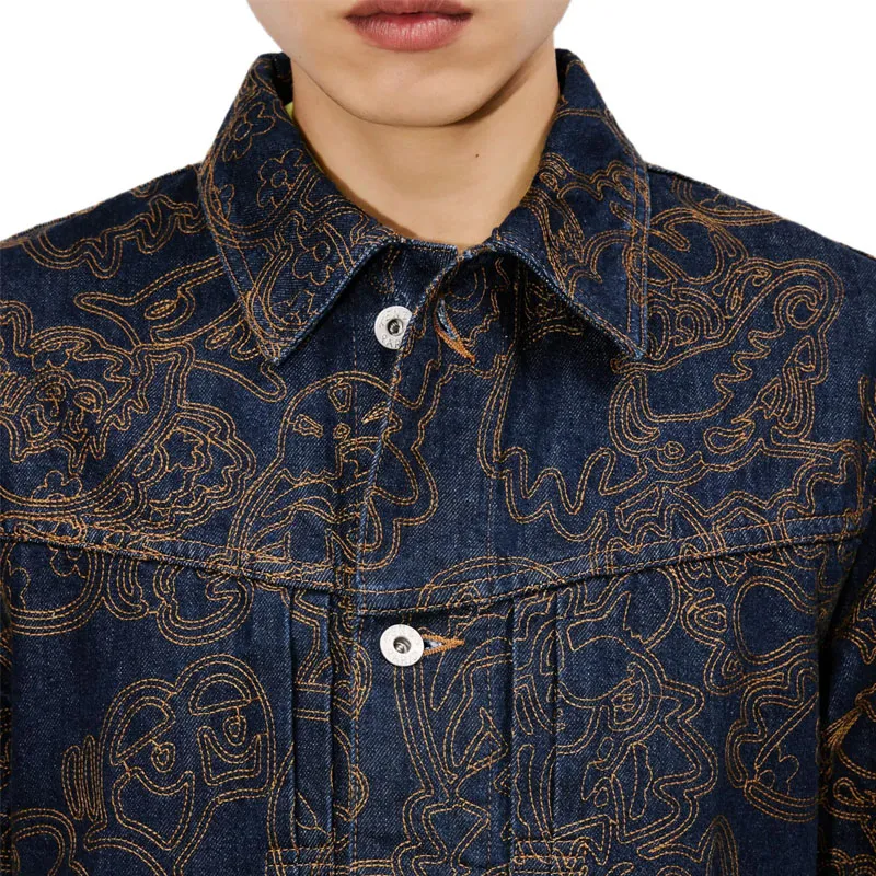 KENZO By Verdy Embroidered Trucker Jacket-5