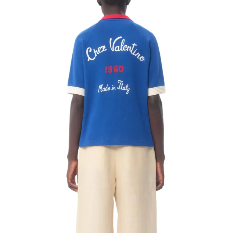 Valentino Color Block Button Up T Shirt-3