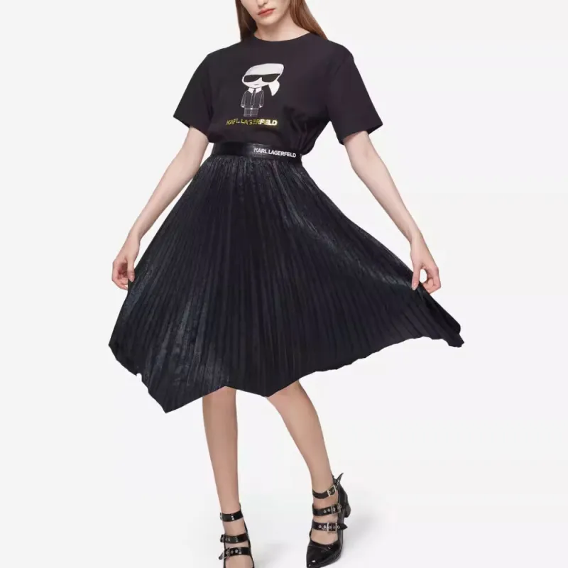 KARL LAGERFELD Casual Long Skirt Women's Black-1