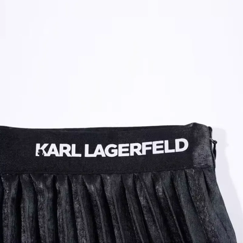 KARL LAGERFELD Casual Long Skirt Women's Black-7
