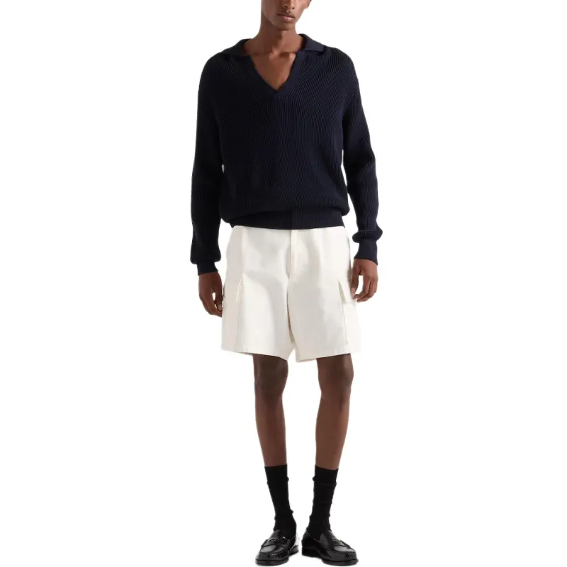 PRADA Denim Bermuda Shorts-1
