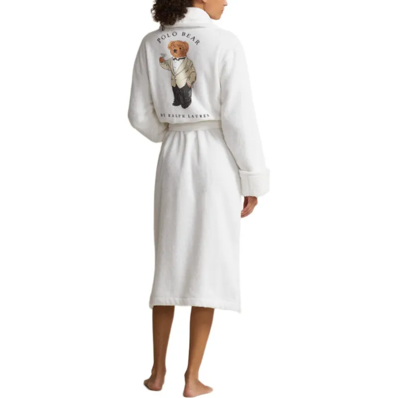 Polo Ralph Lauren Bathrobes Women's Cloud White-2