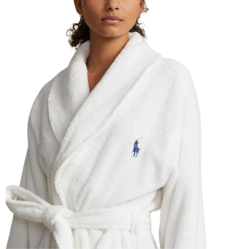 Polo Ralph Lauren Bathrobes Women's Cloud White-5