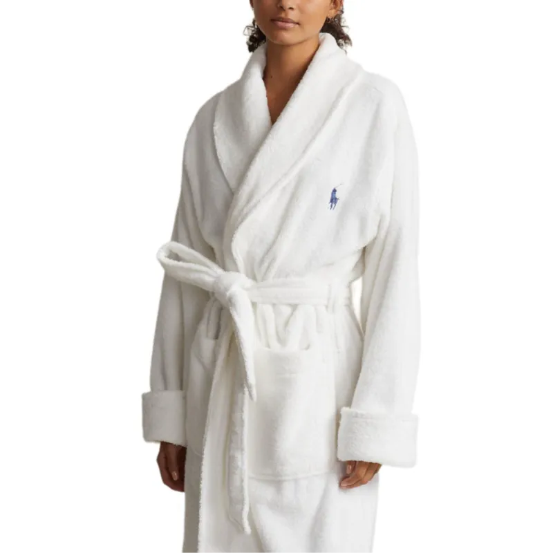 Polo Ralph Lauren Bathrobes Women's Cloud White-3