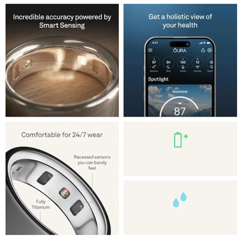 OURA Ring Gen4 Sleep, Fitness Tracker Smart Accessories-7