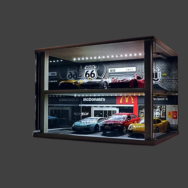Kavi Underground Parking Lot Dust Resistant Storage Alloy Car 1 24 Model Accessories-2