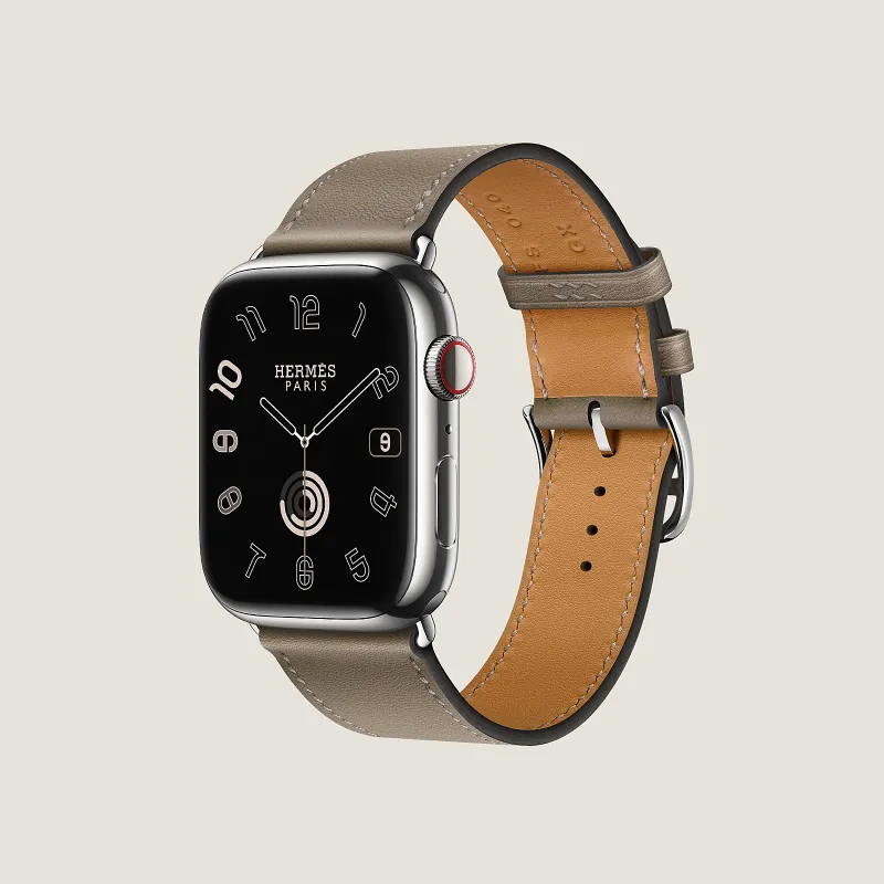 HERMES Watch Bands Compatible With All Devices 165 200mm Cowhide Leather Material-2