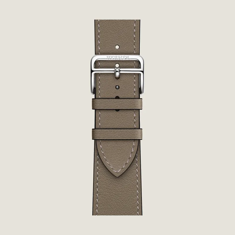 HERMES Watch Bands Compatible With All Devices 165 200mm Cowhide Leather Material-1