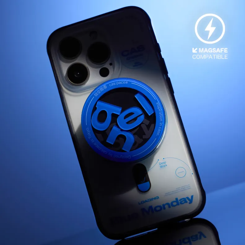 Shell Space TPU Material Blue Monday Magnetic Phone Cases Compatible With IPhone Collection Refreshing Original Design-1