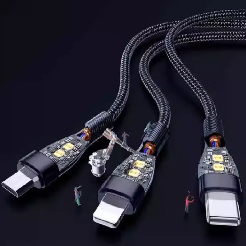 First Guard All in One Quadruple Reinforcement Three Line Fast Charging With Low Temperature Protection Cables-2