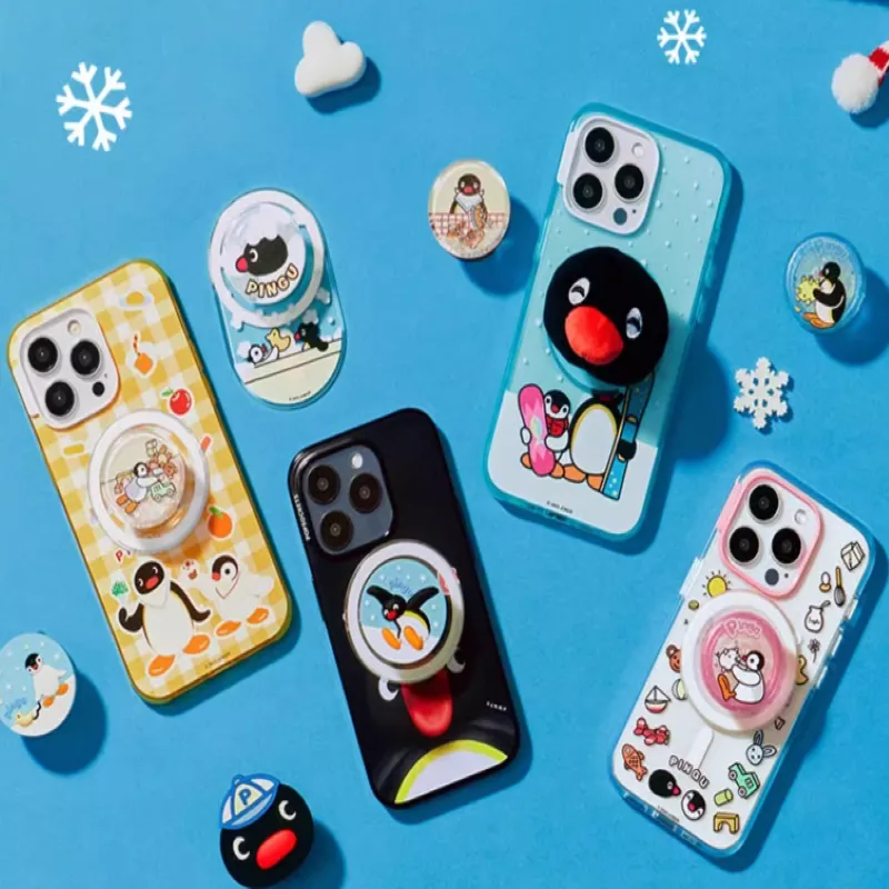 PopSockets PC+TPU Material Snowy Gathering Phone Cases Compatible With IPhone 16/15/14/13/plus/pro/Pro Max-1
