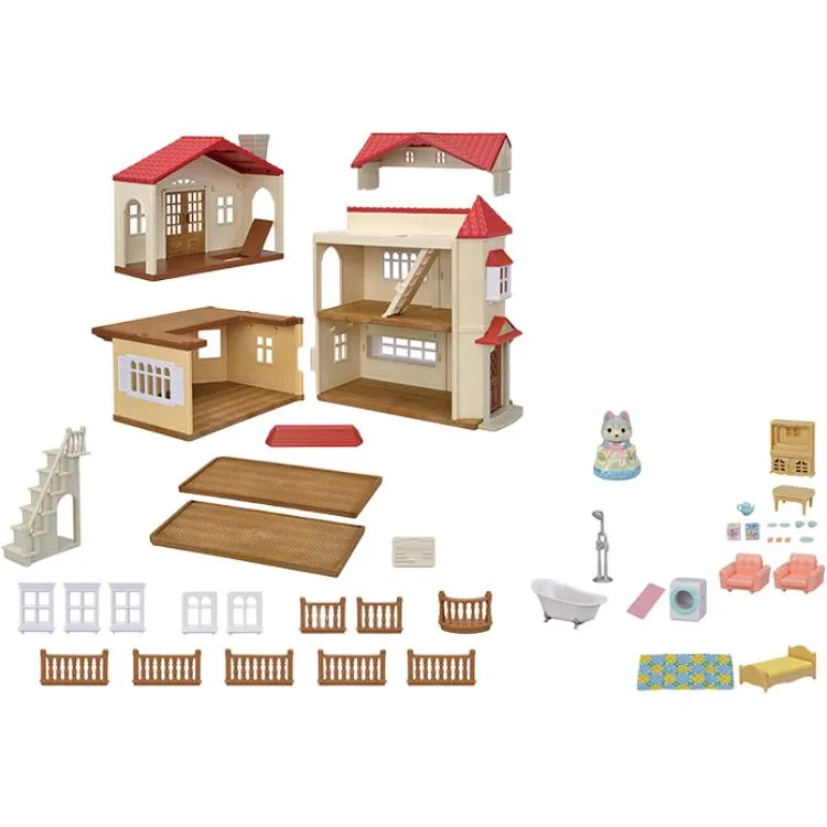Sylvanian Families Light's Secret Attic In The Big House Toys-1