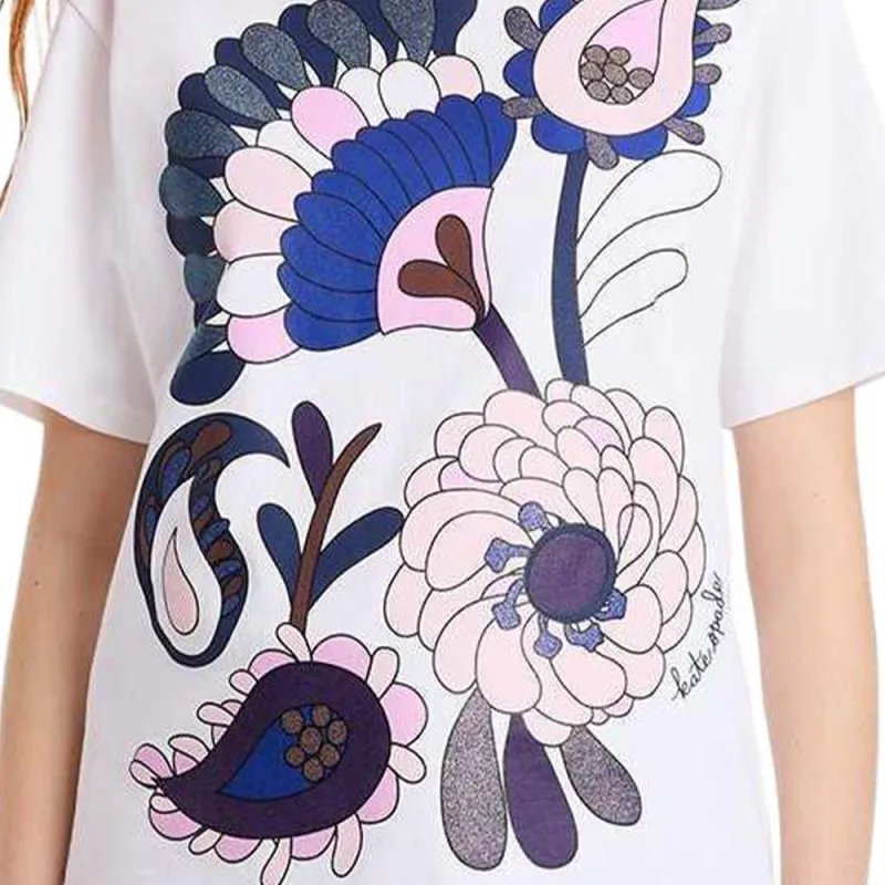 Kate Spade T Shirt Women's Fresh White-4
