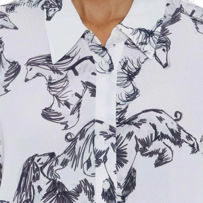 Bimba Y Lola Greyhound print Shirt-4
