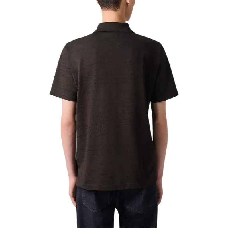 BERLUTI FW24 Polo Shirt Men's Earth Brown-2