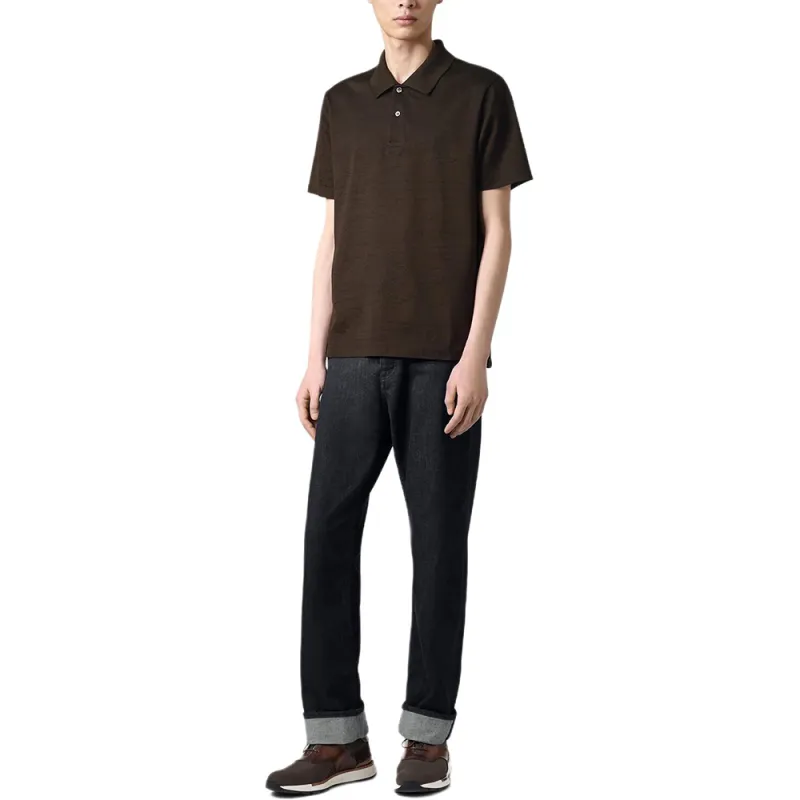 BERLUTI FW24 Polo Shirt Men's Earth Brown-3