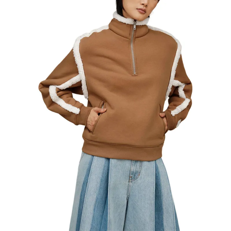 UGG Lydi Bonded Fleece Half-Zip Sweatshirt-2