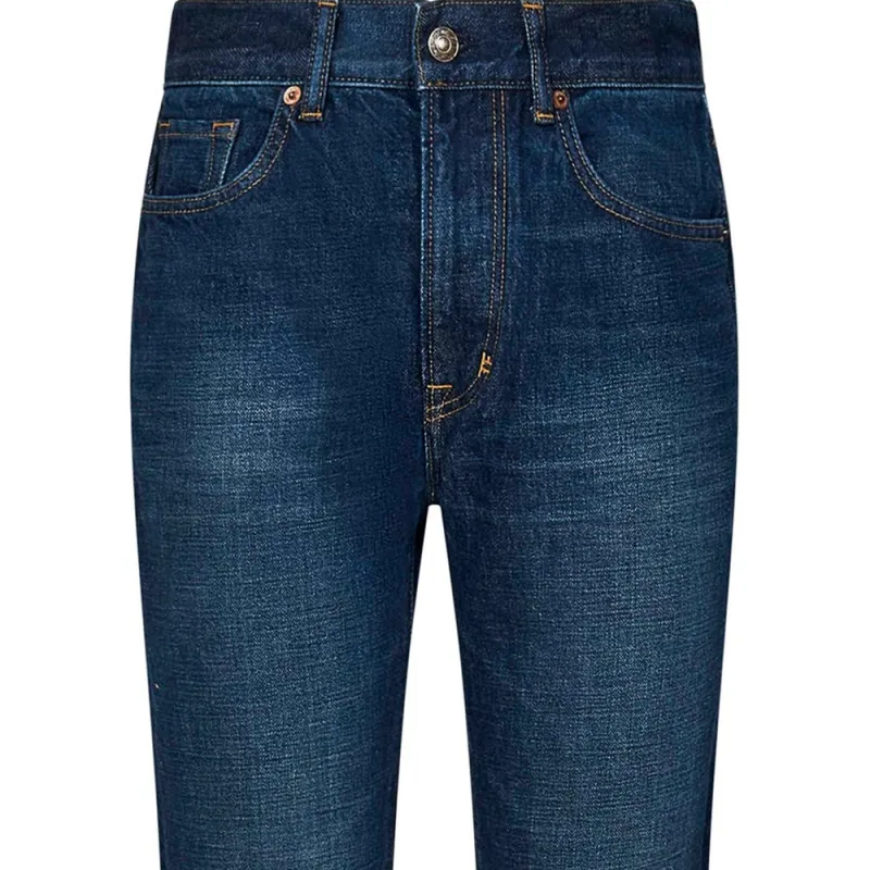TOM FORD Logo Patch Straight Leg Jeans-5