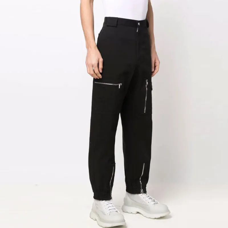 Alexander McQueen Zip detailing Tapered Trousers-3