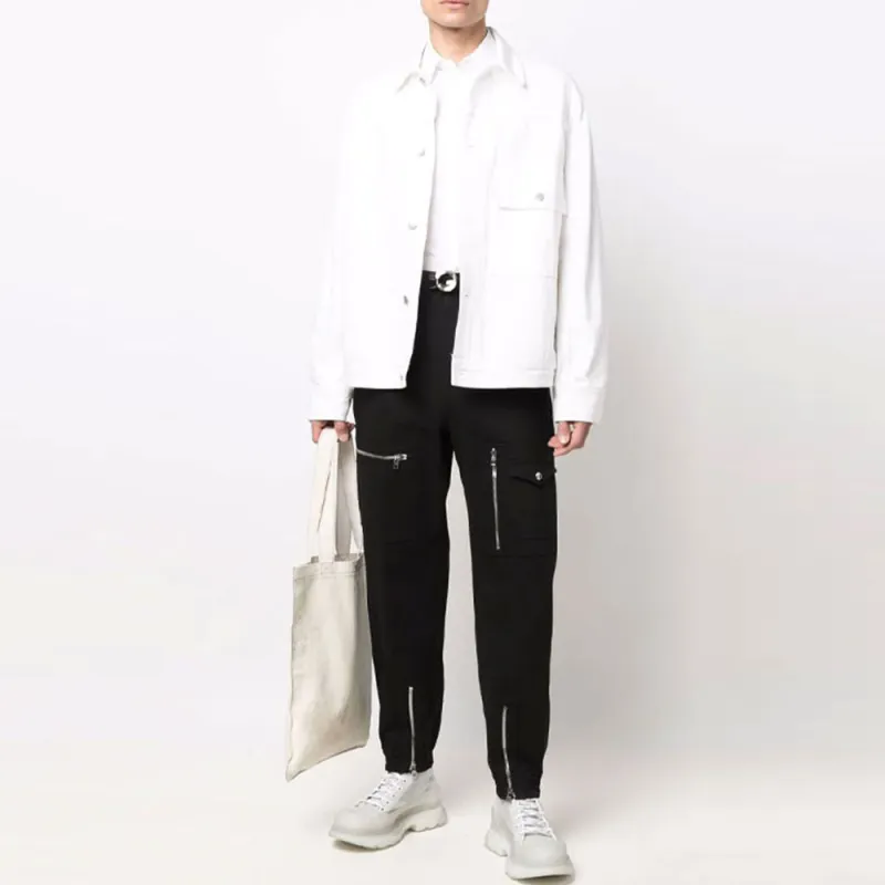 Alexander McQueen Zip detailing Tapered Trousers-1