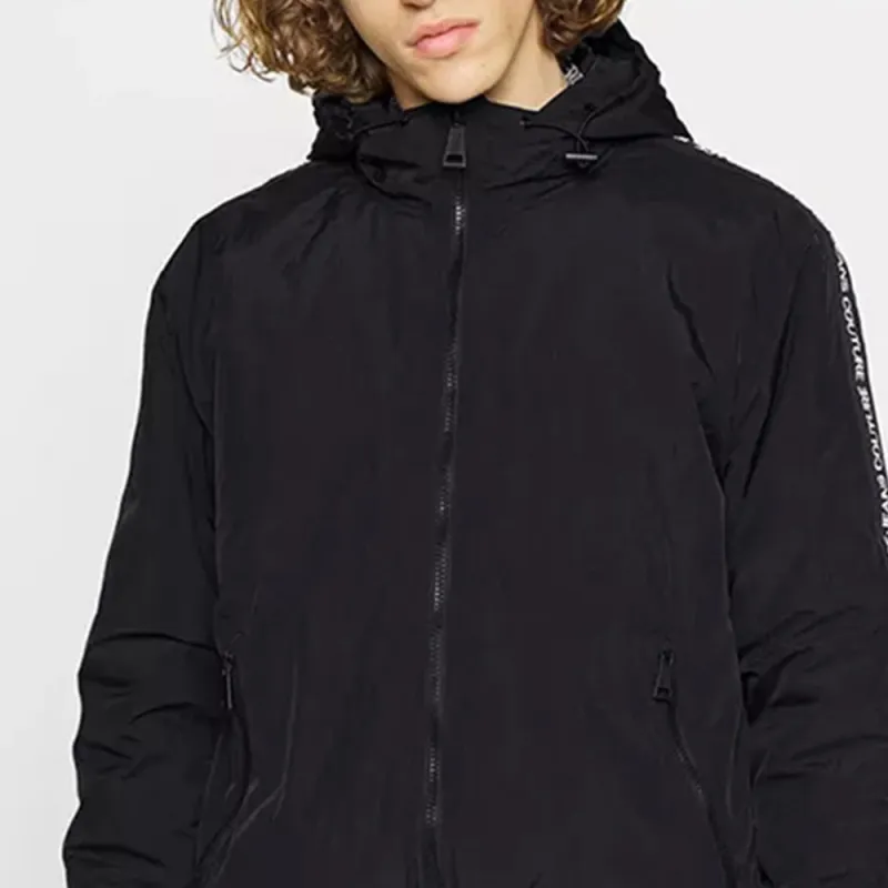 VERSACE JEANS COUTURE Logo tape Hooded Jacket-4