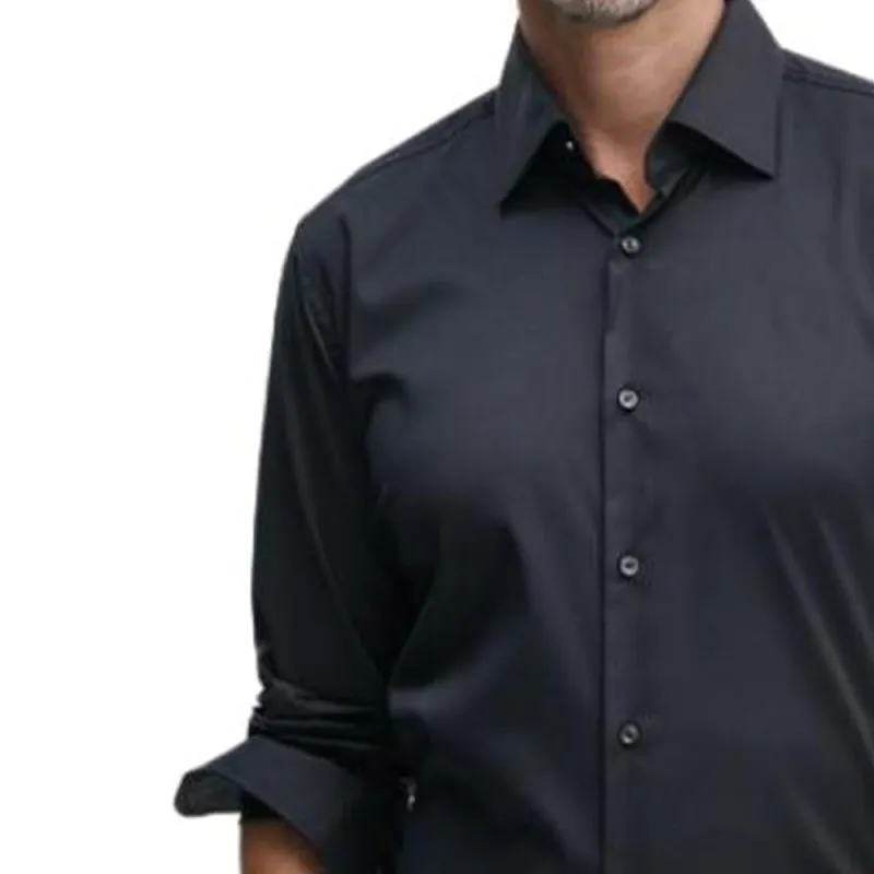 HUGO BOSS Performance Stretch Twill Slim Fit Shirt-3